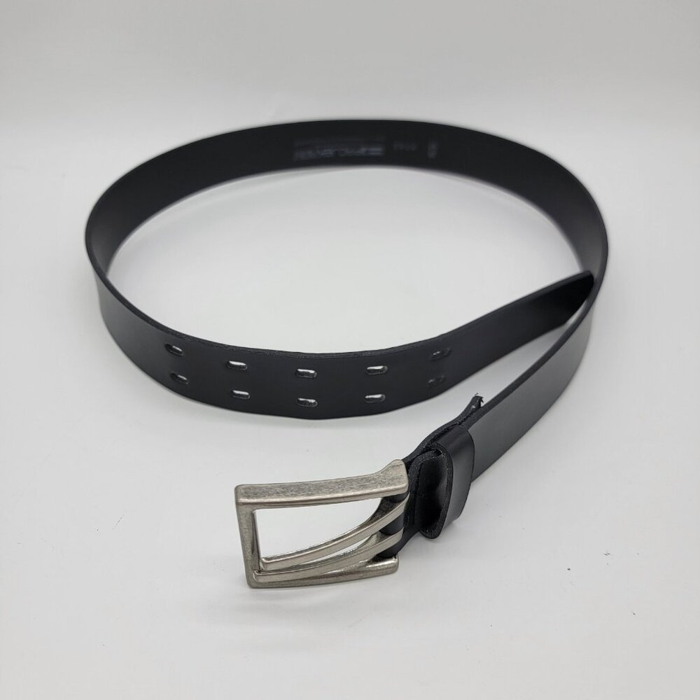 Mens Projek Belt Raw Bonded Leather Belt Made in‎ Canada Black Size 38 Heavy EUC